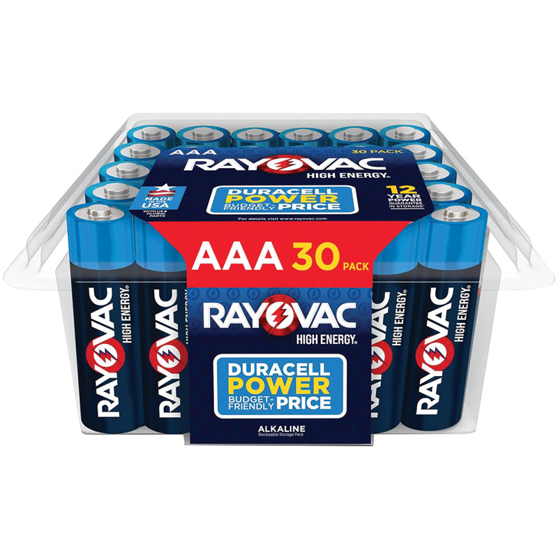 Rayovac® High Energy AAA Alkaline Batteries, 30 Pk.
